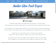 Tablet Screenshot of amberglenfeeddepot.com